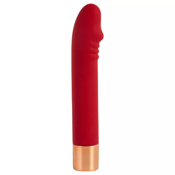 Charming Vibe Dick - uzlādējams G-punkta vibrators sarkans