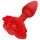 Rozes Kontrolējams Aizmugures Vibrators - sarkans