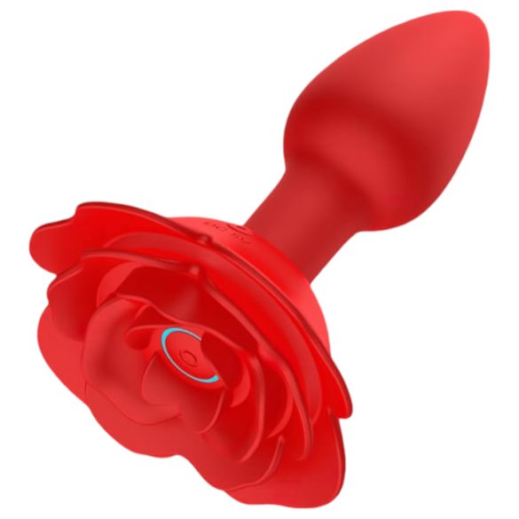 Rozes Kontrolējams Aizmugures Vibrators - sarkans