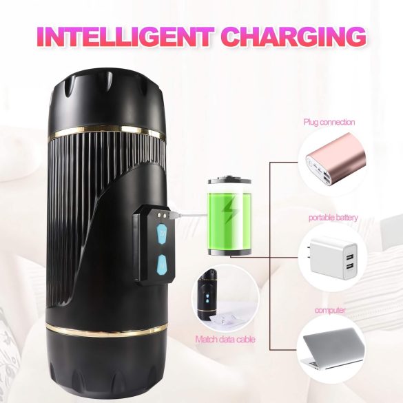 Lonely - mute un vagīnas masturbators (dabīgs-melns)