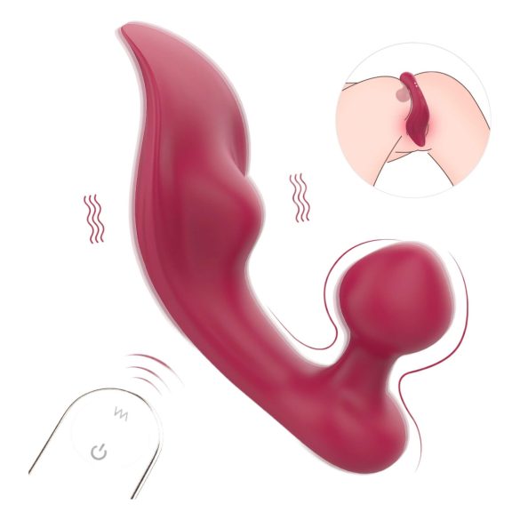 Sex HD sarkanais - klitoram un anālam vibratoram