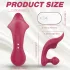 Sex HD Chomper - klitora un anālais vibrators sarkans