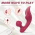 Sex HD Chomper - klitora un anālais vibrators sarkans