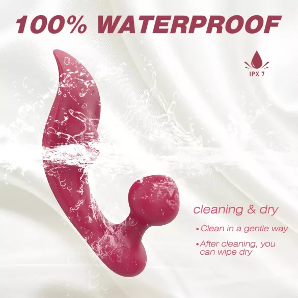 Sex HD Chomper - klitora un anālais vibrators sarkans