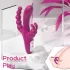 Sex HD Joker - trīszaru vibrators uzlādējams ūdensizturīgs violets