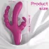 Sex HD Joker - trīszaru vibrators uzlādējams ūdensizturīgs violets
