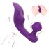 Ūdensnecaurlaidīgs klitora un anālā vibrators (violets)