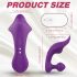 Ūdensnecaurlaidīgs klitora un anālā vibrators (violets)