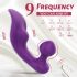 Ūdensnecaurlaidīgs klitora un anālā vibrators (violets)