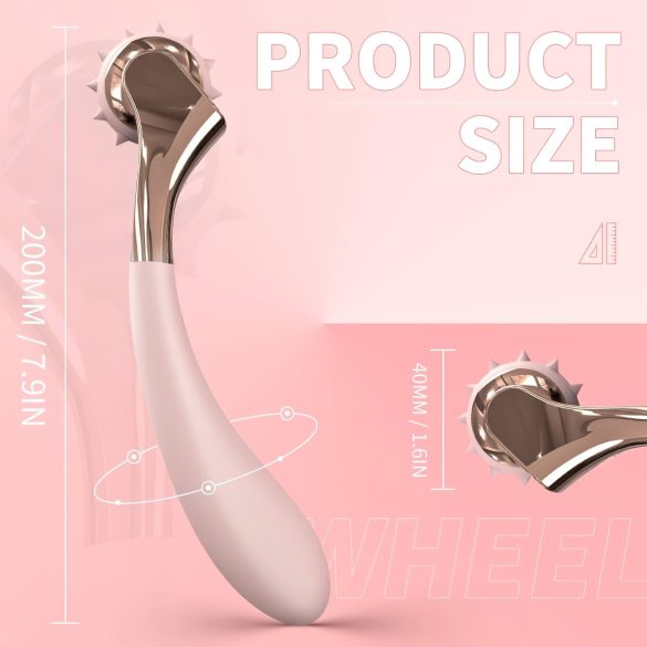 Sex HD - vibrators ar akumulatoru un stimulējošu riteni rozā krāsā, ūdensizturīgs