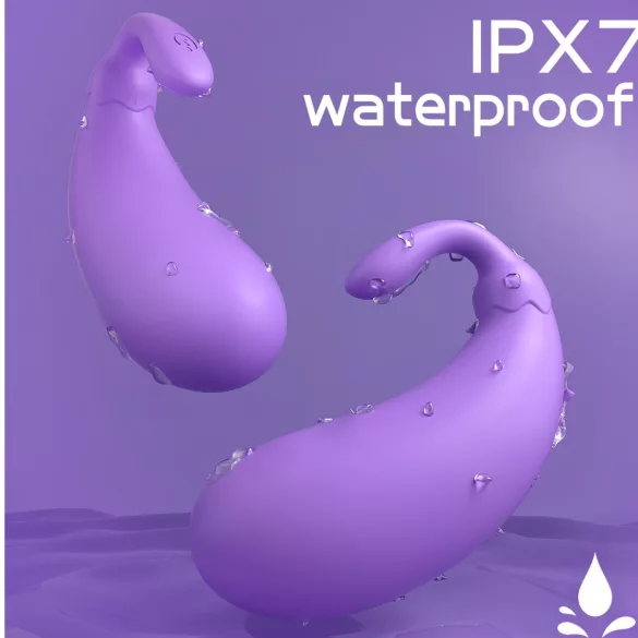 Sex HD - vibrējoša ola baklažāna forma violetā krāsā