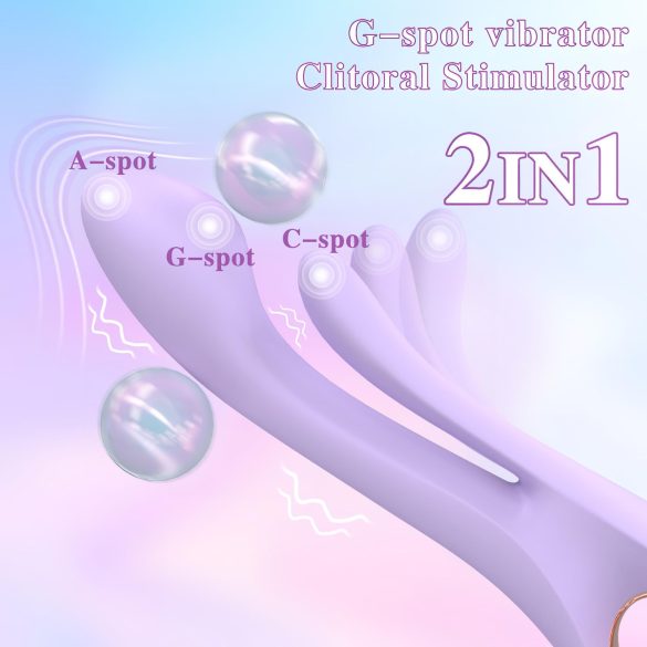 Sex HD Kaethe - klitora vibrators ar rokturi violets