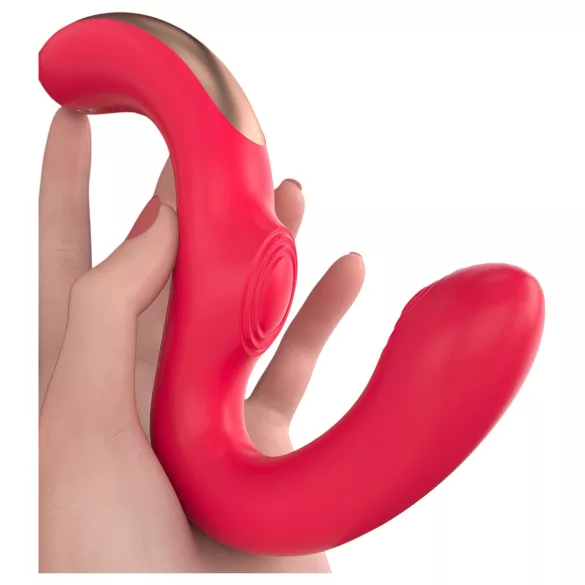 SEX HD Genie - G-punkta un klitora vibrators sarkans
