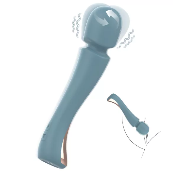 SEX HD Dancer - masāžas vibrators ar vibrāciju, tirkīza krāsa