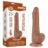 Lovetoy divslāņu dildo ar sēkliniekiem 19,5cm naturāls