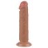 Lovetoy divslāņu dildo ar piesūcekni 20 cm naturālais