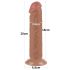 Lovetoy divslāņu dildo ar piesūcekni 20 cm naturālais