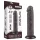 Lovetoy divslāņu dildo ar piesūcekni 20 cm brūns