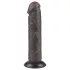 Lovetoy divslāņu dildo ar piesūcekni 20 cm brūns