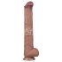 Lovetoy - divslāņu XXL dildo - 36,5 cm - (dabīgs)