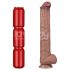 Lovetoy - divslāņu XXL dildo - 36,5 cm - (dabīgs)