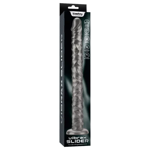 Lovetoy King Sized - vibrators liels izmērs 40,5 cm pelēks