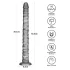 Lovetoy King Sized - vibrators liels izmērs 40,5 cm pelēks