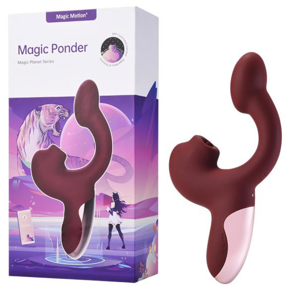 Magic Motion Magic Ponder - 2in1 klitora masieris (bordo)