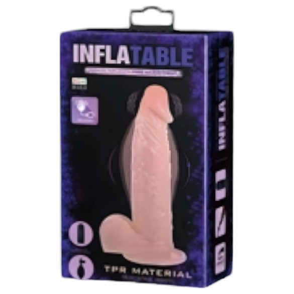 Baile uzpūšams reālistisks vibrators naturāls