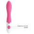 Pretty Love Bishop - ūdensizturīgs G punkta vibrators (rozā-balts)