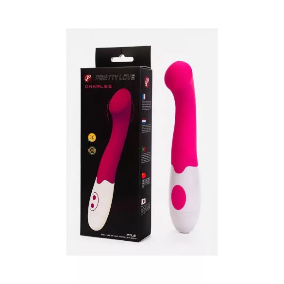 Pretty Love Charles - G-punkta vibrators ūdensizturīgs rozā
