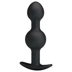 Pretty Love - anālais dildo ar iekšējo lodīti melns