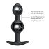 Pretty Love - anālais dildo ar iekšējo lodīti melns