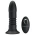 Pretty Love Magic Jinger - melnais anālais vibrators ar stūmēju