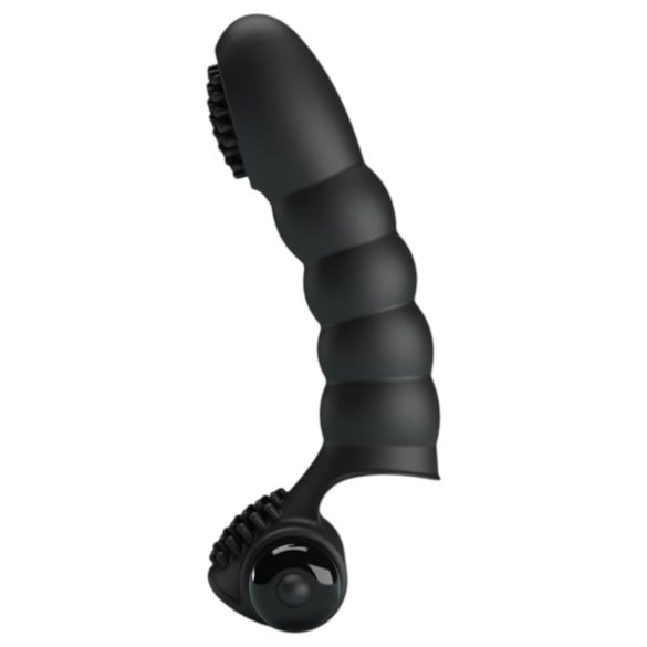 Pretty Love Alexander - stimulējošais pirkstu vibrators (melns)