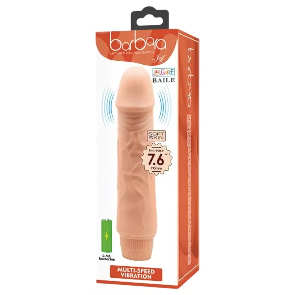 Baile Barbara - reālistisks vibrators 19,5 cm naturāls
