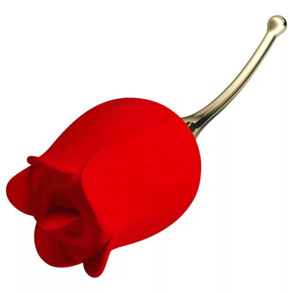 Pretty Love Rose Lover - klitora vibrators ar mēli 2in1 sarkans