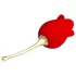 Pretty Love Rose Lover - klitora vibrators ar mēli 2in1 sarkans