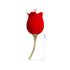 Pretty Love Rose Lover - valdzinošais 2in1 klitors vibrators (sarkans)