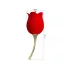 Pretty Love Rose Lover - klitora vibrators ar mēli 2in1 sarkans