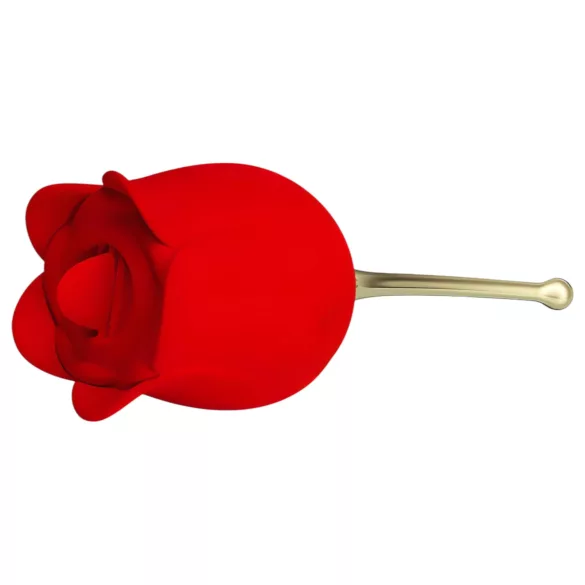 Pretty Love Rose Lover - klitora vibrators ar mēli 2in1 sarkans