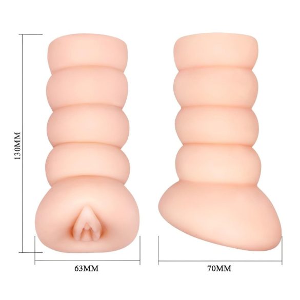 Crazy Bull - masturbators rotaļlieta ar anime makstīti, dabīga krāsa