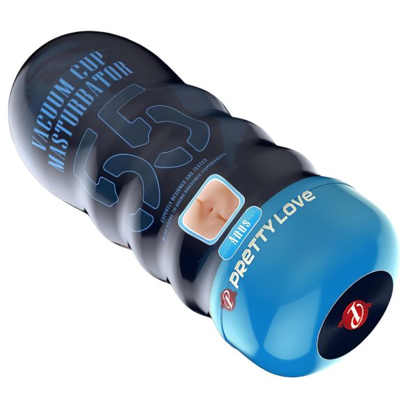 Pretty Love Vacuum Cup - reālistisks mākslīgais dibens masturbators (dabisks)