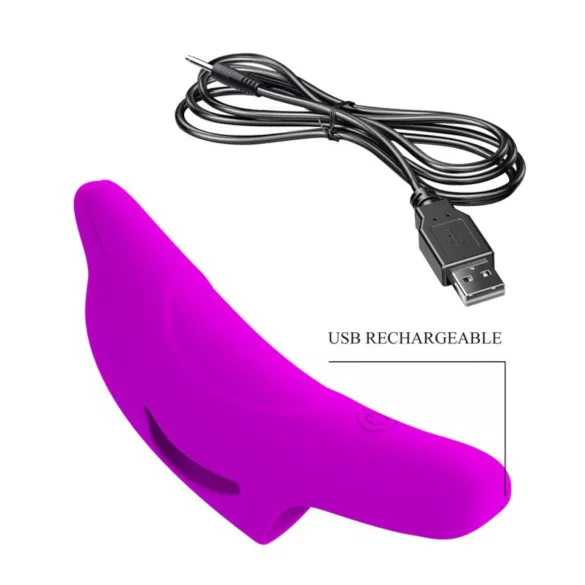 Pretty Love Delphini - pirkstu vibrators delfīna formā violets