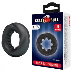   Crazy Bull - vīriešu stimulējošs erekcijas gredzens melns
