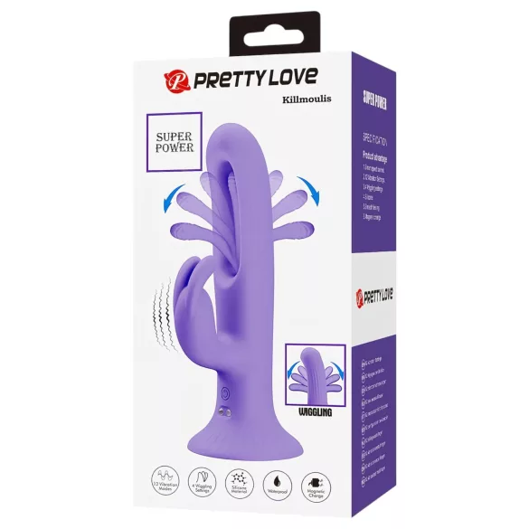 Pretty Love Killmoulis - G-punkta un laizīšanas vibrators (violets)