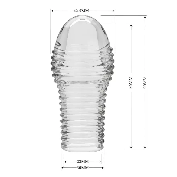 Pretty Love Hoytt - dzimumlocekļa uzmava caurspīdīga