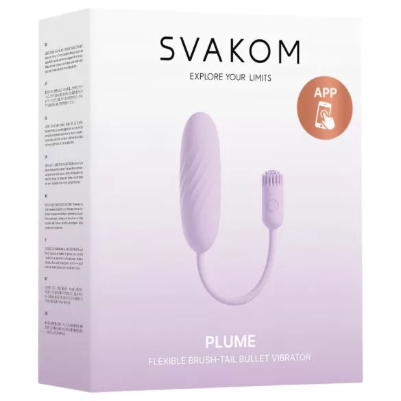 Svakom Plume - 2-in-1 vibrējoša ola (violeta)