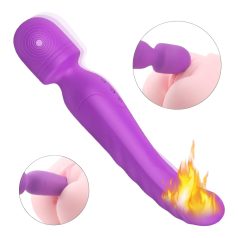   Sex HD Iris - vibrator ar 2 motoriem, sildošs masāžas efekts, violets