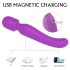 Seksīgais Iris - divu motoru sildošs masieris, violets vibrators